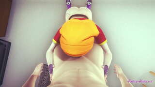 ڈریگن گیند ٹرپل - نقطہ نظر پین boobjob ، دودھ اور داخل